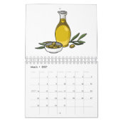 Food cartoon illustratie kalender (Mar 2027)