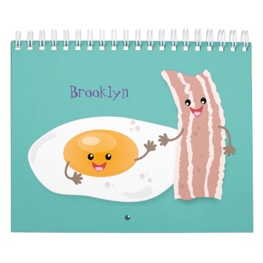 Food cartoon illustratie kalender (Hoes)