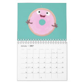 Food cartoon illustratie kalender (Jan 2027)