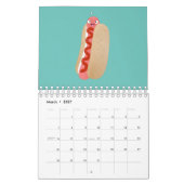 Food cartoon illustratie kalender (Mar 2027)