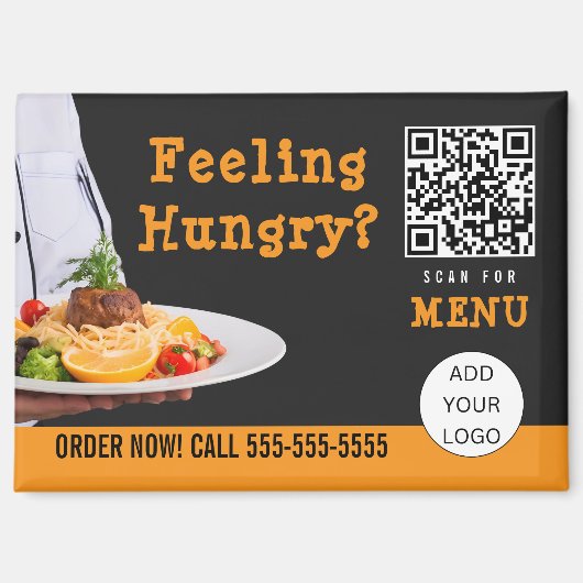 Food Catering Restaurant Zakelijk Magneet (Voorkant)