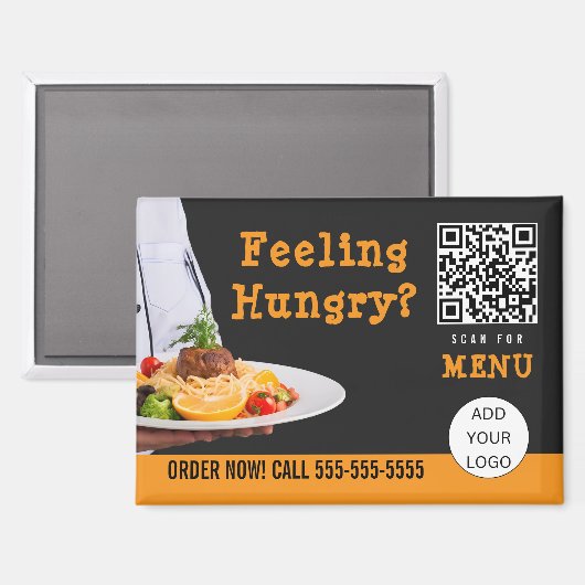 Food Catering Restaurant Zakelijk Magneet (Voorkant / Achterkant)