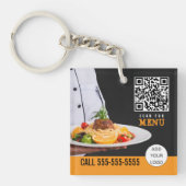 Food Catering Restaurant Zakelijk Sleutelhanger (Voorkant)
