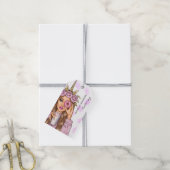 Food Catering Whimsical Pink Unicorn Lady Cadeaulabel (Met Touw)