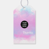 Food Catering Whimsical Pink Unicorn Lady Cadeaulabel (Achterkant)