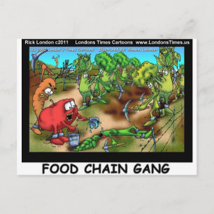Food Chain Gang Grappige Cadeaus T-shirts Kaarten
