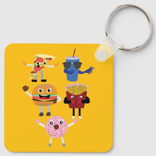 Food Characters Sleutelhanger (Achterkant)