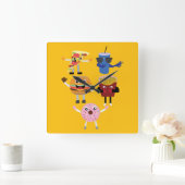 Food Characters Vierkante Klok (Huis)