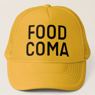 FOOD COMA slogan trucker hat Pet