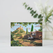 Food Country Scene Briefkaart (Staand voorkant)