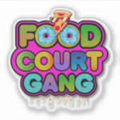 Food Court Gang Logo Sticker (Voorkant)