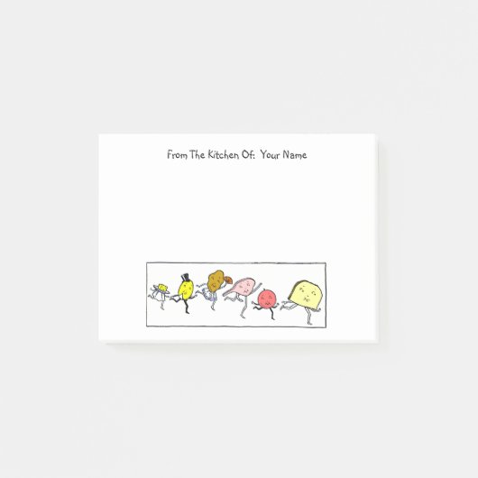 Food Custom Post it Notities Post-it® Notes (Voorkant)
