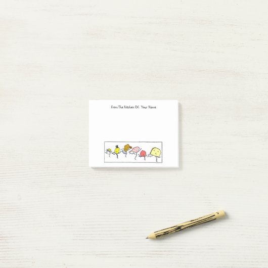 Food Custom Post it Notities Post-it® Notes (Op bureau)
