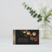 Food Design Personal Chef Catering Service Visitekaartje (Staand voorkant)