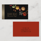 Food Design Personal Chef Catering Service Visitekaartje (Voorkant / Achterkant)