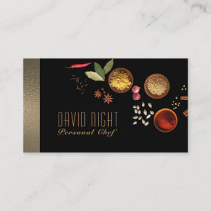 Food Design Personal Chef Catering Service Visitekaartje