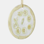 Food Dessert Banana Cream Pie Keramisch Ornament (Rechts)