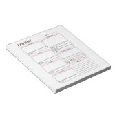Food Diary Planner Notitieblok (Schuin)
