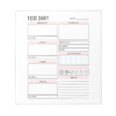 Food Diary Planner Notitieblok (Voorkant)
