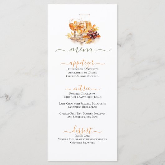 Food & Drink Feestelijke Viering Thema Menu