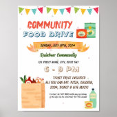 Food Drive event sjabloon Poster (Voorkant)