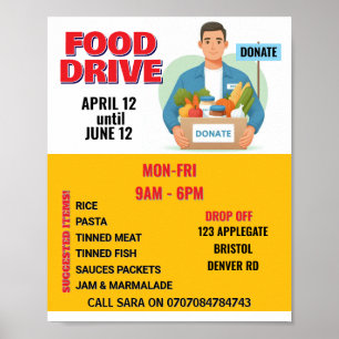Food DRIVE-Poster Poster