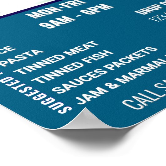 Food DRIVE-Poster Poster (Hoek)