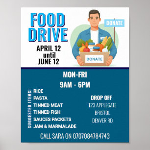 Food DRIVE-Poster Poster