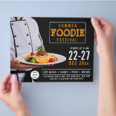 Food Festival Catering Restaurant Zakelijk Flyer (Hand)