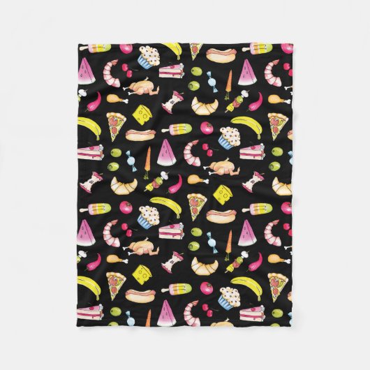 Food Fleece Blanket Deken (Voorkant)
