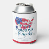 Food Friends Fireworks | Vierde juli Blikjeskoeler (Blikje Achterkant)