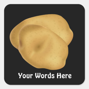 Food fun aardappel cartoon sticker