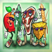 Food Fun Window Cling Raamsticker (Vel 3)