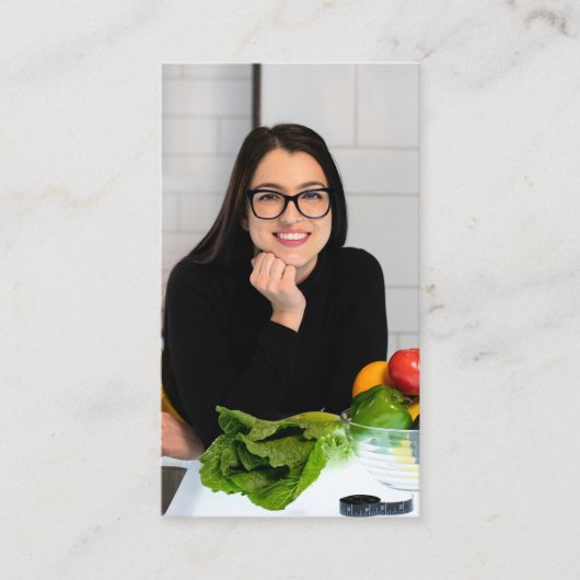 Food Influencer Blogger Content Creator Volledige  Visitekaartje (Voorkant)