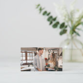 Food Influencer Blogger Content Creator Volledige  Visitekaartje (Staand voorkant)