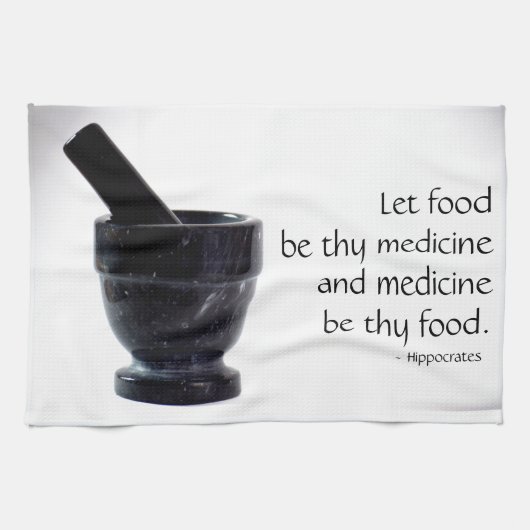 Food is Medicine Kitchen Towel Theedoek (Horizontaal)
