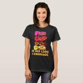 Food Is My Love Language Donuts Gourmet Executive  T-shirt (Voorkant volledig)
