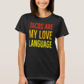 Food is My Love Language Food Kooking T-shirt (Voorkant)