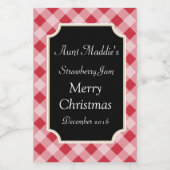 Food Jar Christmas Canning Labels Cadeau Stickers (Enkel label)
