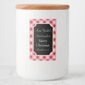 Food Jar Christmas Canning Labels Cadeau Stickers (Voorkant)