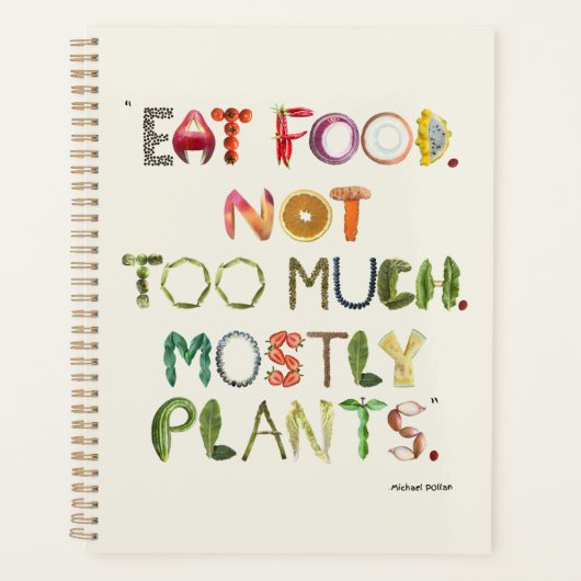 Food journal geweldig voor hele voedsel plant geba planner (Voorkant)