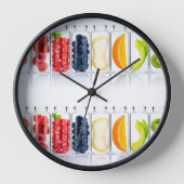 Food Kitchen Natural Colorful Wall klok (Voorkant)