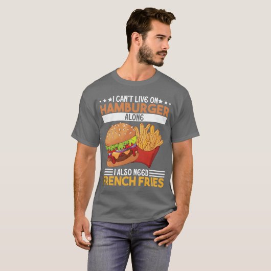 Food Lifestyle Meaty Burger Food Lovers Gifts Idea T-shirt (Voorkant volledig)