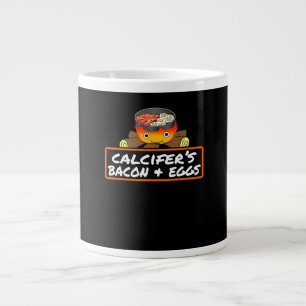 Food Lover Pun Bacon Egg Cook Dish Calcifers Gift Grote Koffiekop