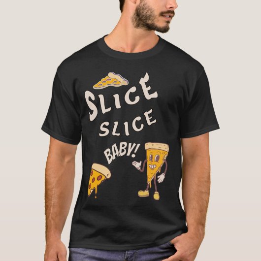Food Lovers  Design Funny Pizza T-shirt (Voorkant)