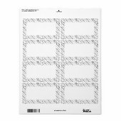  Food Lover's Gourmet Pattern Bon Appetit Etiket (Full Sheet)