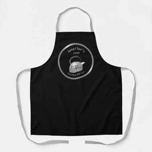 Food Made With Love Teapot Cook's Apron Schort (Voorkant)