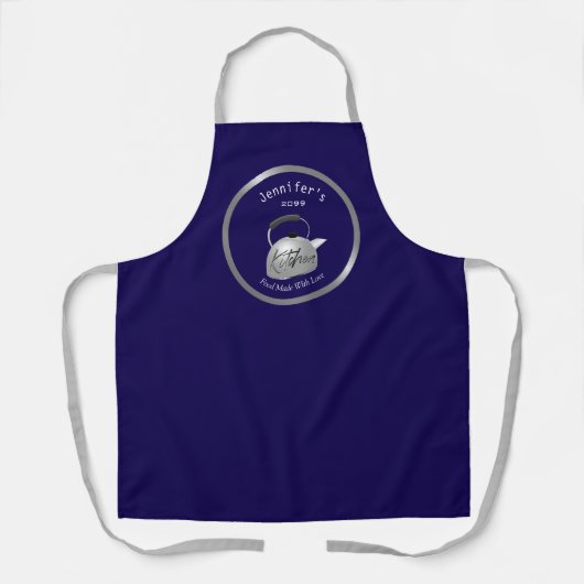 Food Made With Love Teapot Cook's Apron Schort (Voorkant)