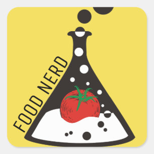 Food Nerd Science Beaker Chef Culinaire sticker