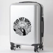 Food Not Bombs glossy sticker (Koffer)